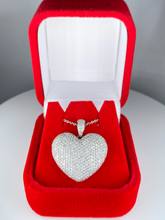 Load image into Gallery viewer, Diamond Heart Pendant Necklace
